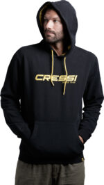 Cressi CRESSI HOODIE UNISEX BLACK/YELLOW XL