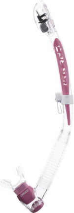 Cressi ITACA ULTRA DRY SNORKEL CLEAR/PINK