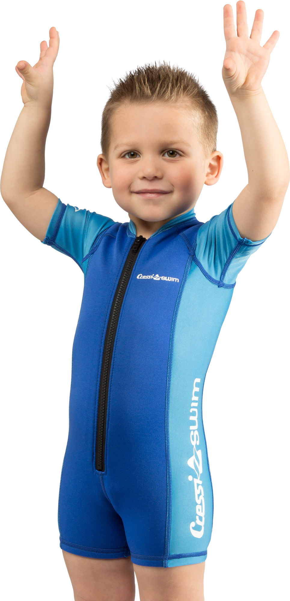 Cressi KIDS SHORTY WETSUIT SHORT SLEEVE BLUE Y 2 - Image 5