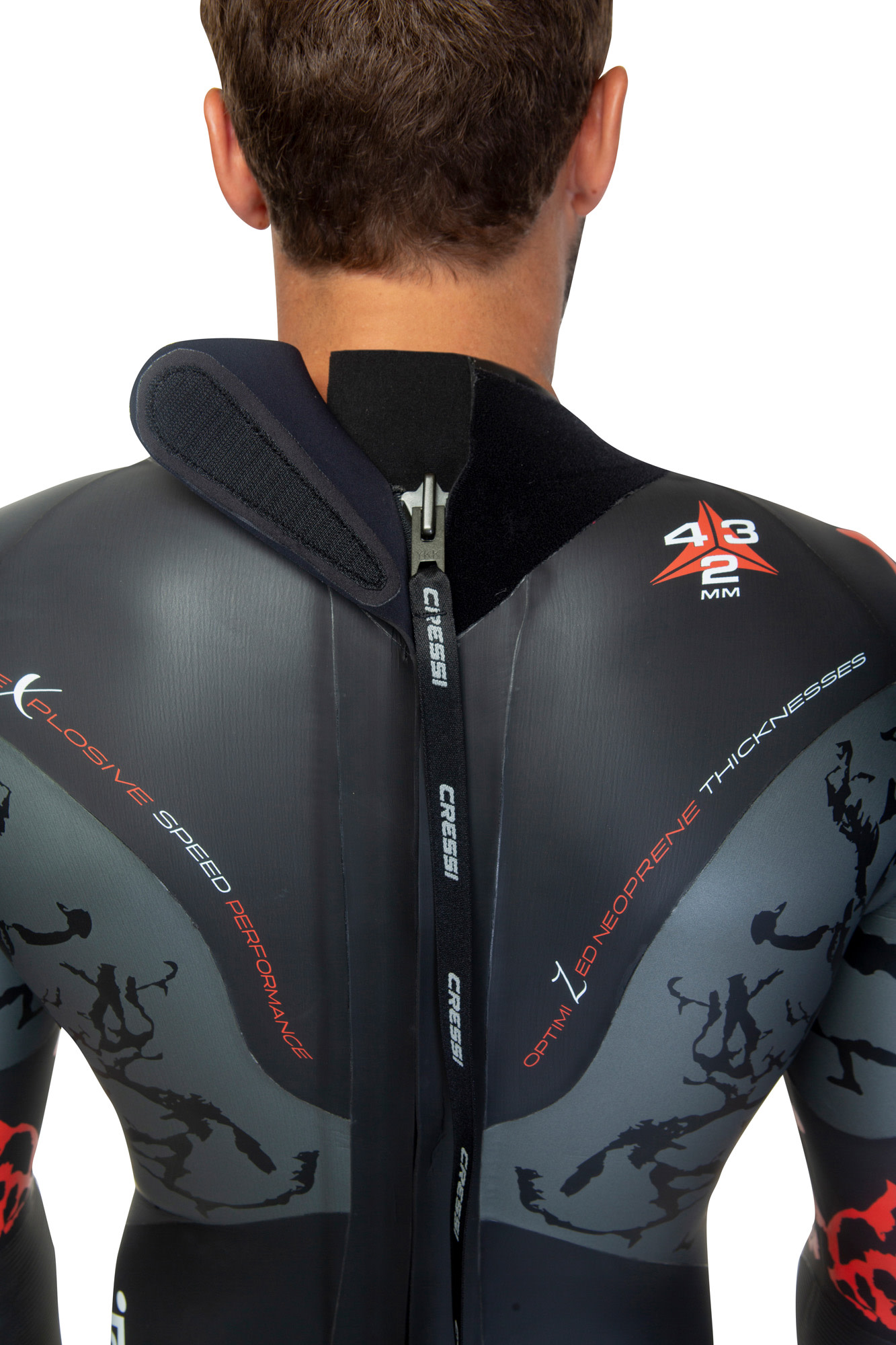 Cressi KUWAE MAN MONOP. SWIMSUIT BLACK/RED 2/3/4mm 2XL/6 - Image 17