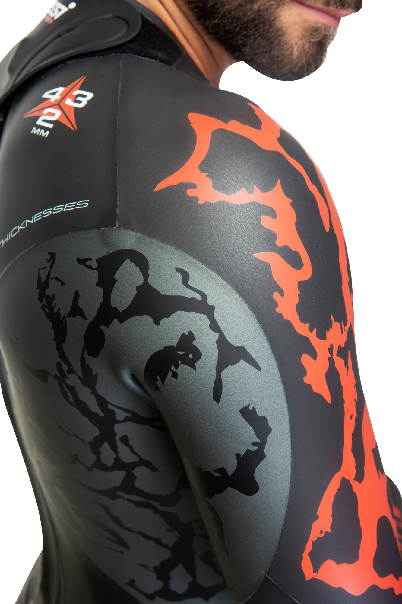 Cressi KUWAE MAN MONOP. SWIMSUIT BLACK/RED 2/3/4mm 2XL/6 - Image 23