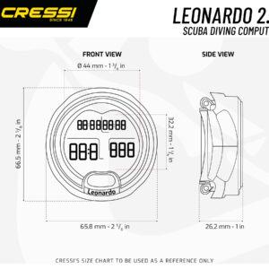 Cressi LEONARDO DIVING COMPUTER WHITE/BLACK