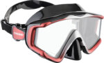 Cressi LIBERTY TRISIDE SPE MASK BLACK/RED/SILVER