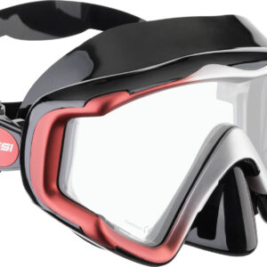 Cressi LIBERTY TRISIDE SPE MASK BLACK/RED/SILVER