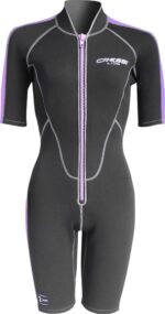 Cressi LIDO LADY SHORTY WETSUIT BLACK/LILAC 2mm XL/5