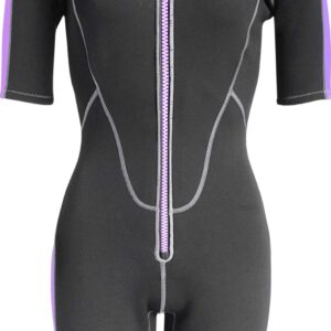 Cressi LIDO LADY SHORTY WETSUIT BLACK/LILAC 2mm S/2