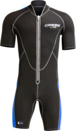 Cressi LIDO MAN SHORTY WETSUIT BLACK/BLUE 2mm M/3