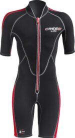Cressi LIDO MAN SHORTY WETSUIT BLACK/RED 2mm M/3
