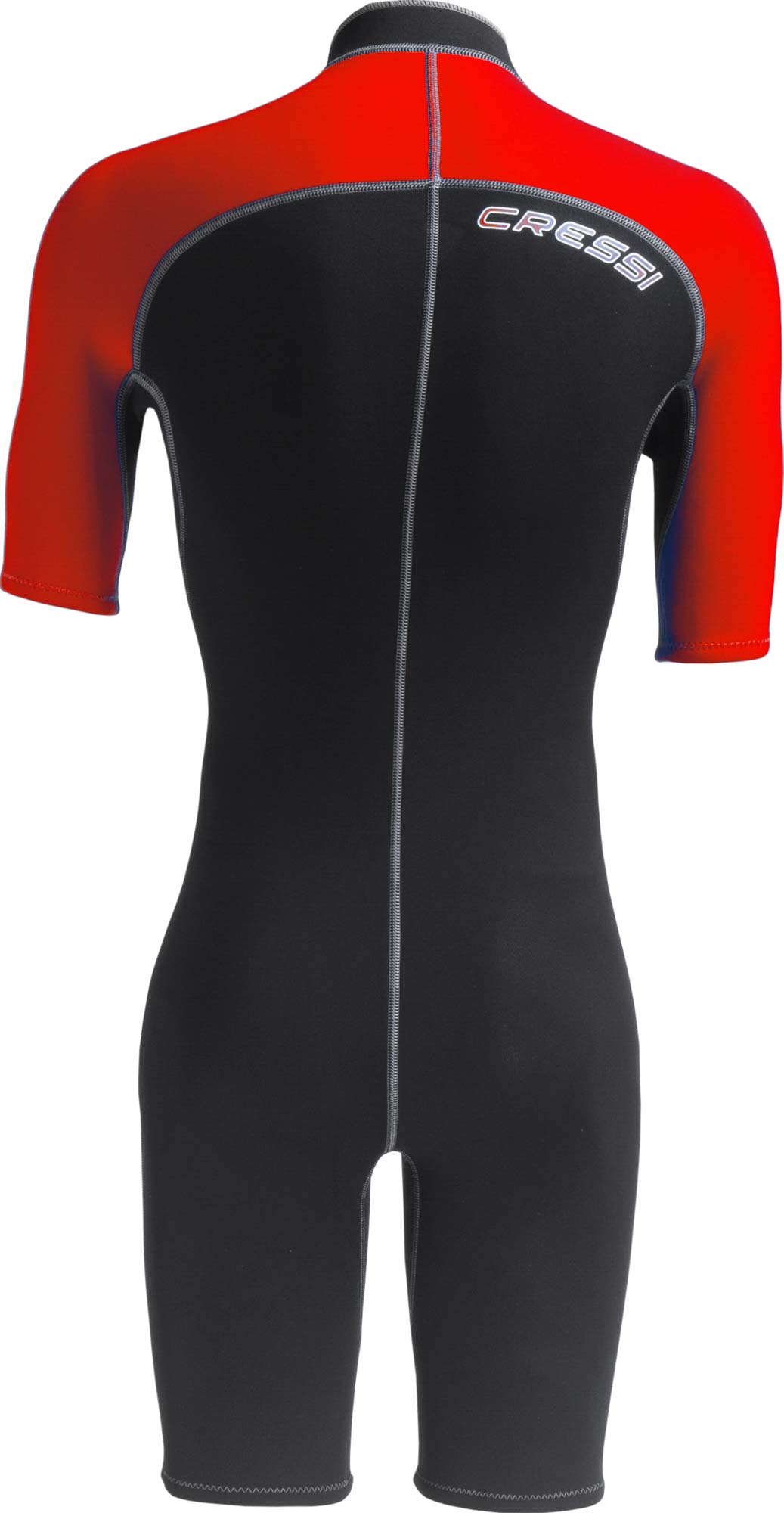 Cressi LIDO MAN SHORTY WETSUIT BLACK/RED 2mm S/2 - Image 3