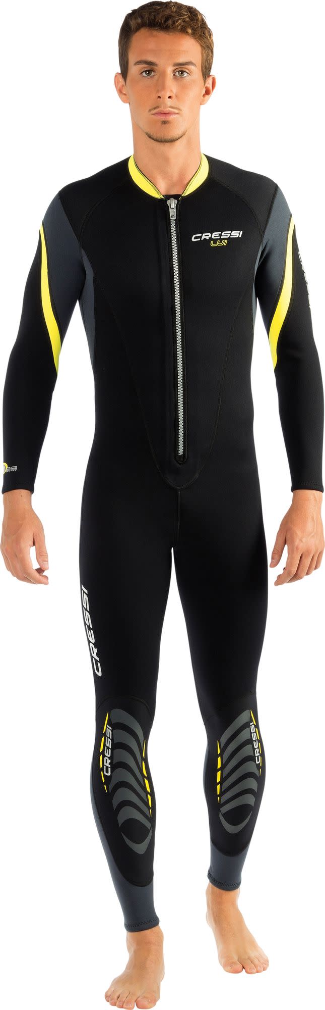 Cressi LUI MONOPIECE WETSUIT BLACK/YELLOW 2.5mm L/4 - Image 3