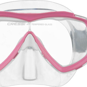 Cressi ESTRELLA JR TXLE STRAP MASK CLEAR/PINK
