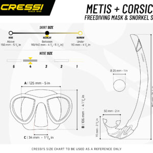 Cressi METIS + CORSICA COMBO BLACK HUNTER