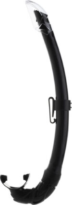 Cressi MEXICO SNORKEL SIL. BLACK/TUBE BLACK