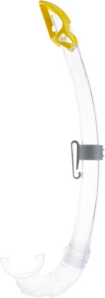 Cressi MEXICO SNORKEL SIL. CLEAR/TUBE YELLOW