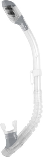 Cressi MINIDRY SNORKEL SIL. CLEAR/TUBE SILVER