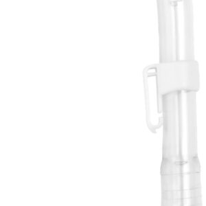 Cressi MINIDRY SNORKEL SIL. CLEAR/TUBE SILVER
