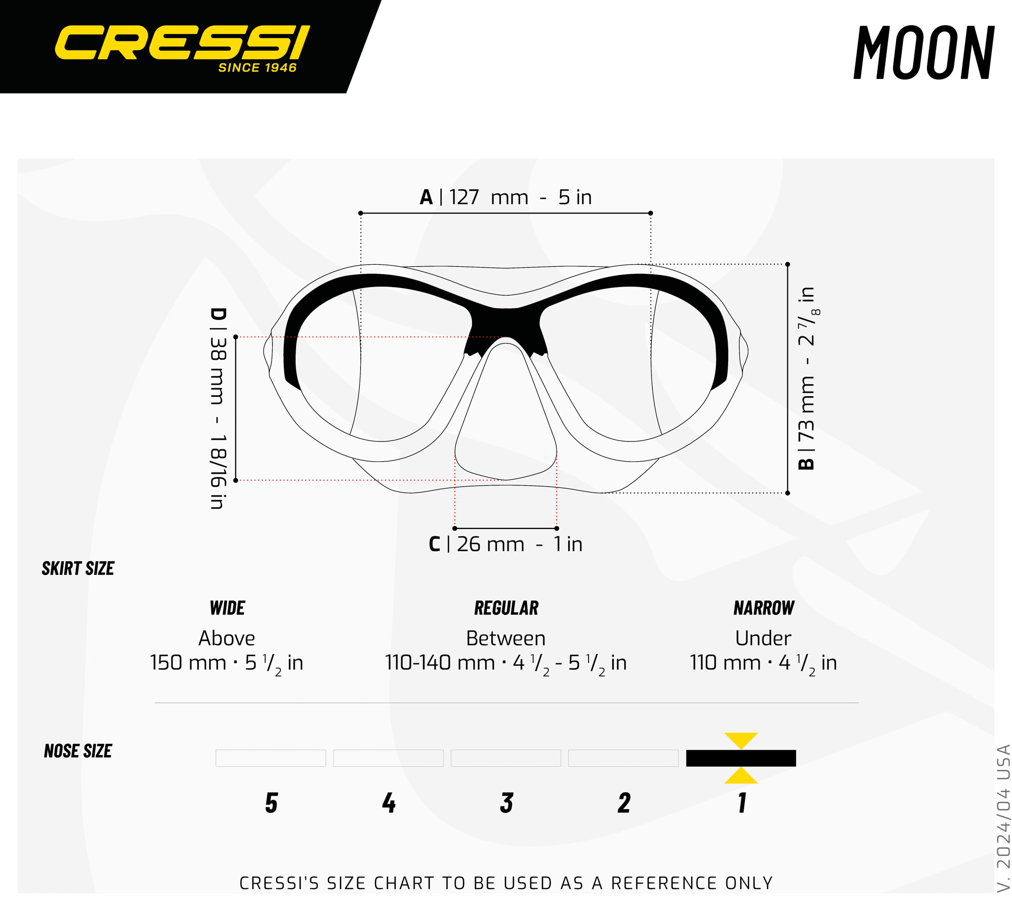 Cressi MOON KID MASK SIL CLEAR/FRAME LIME - Image 5