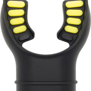 Cressi SILICONE MOUTHPIECE 2 TONE BLACK/YELLOW