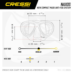 Cressi NAXOS MASK BLACK/BLUE