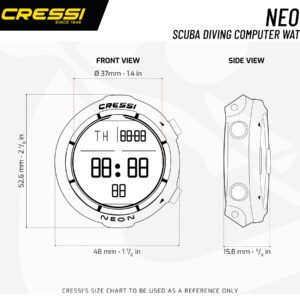 Cressi NEON WATCH COMPUTER BLACK