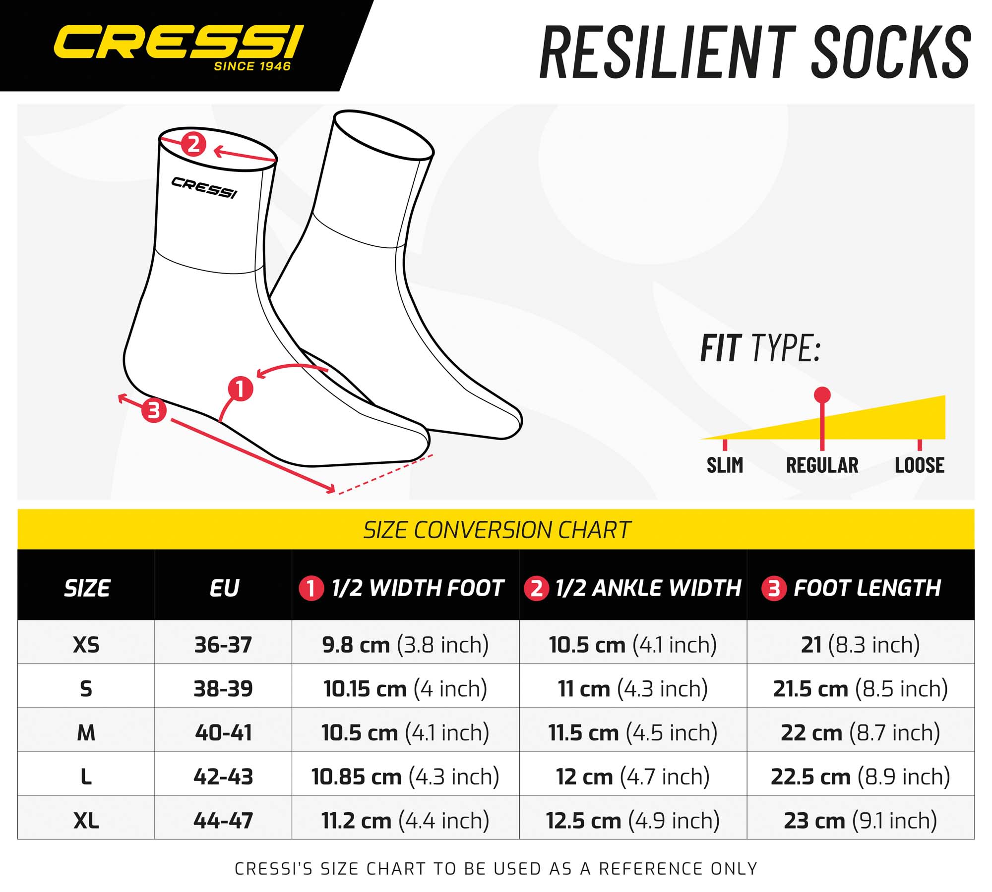 Cressi BLACK NEOPRENE SOCKS RESILIENT 3mm L - Image 2