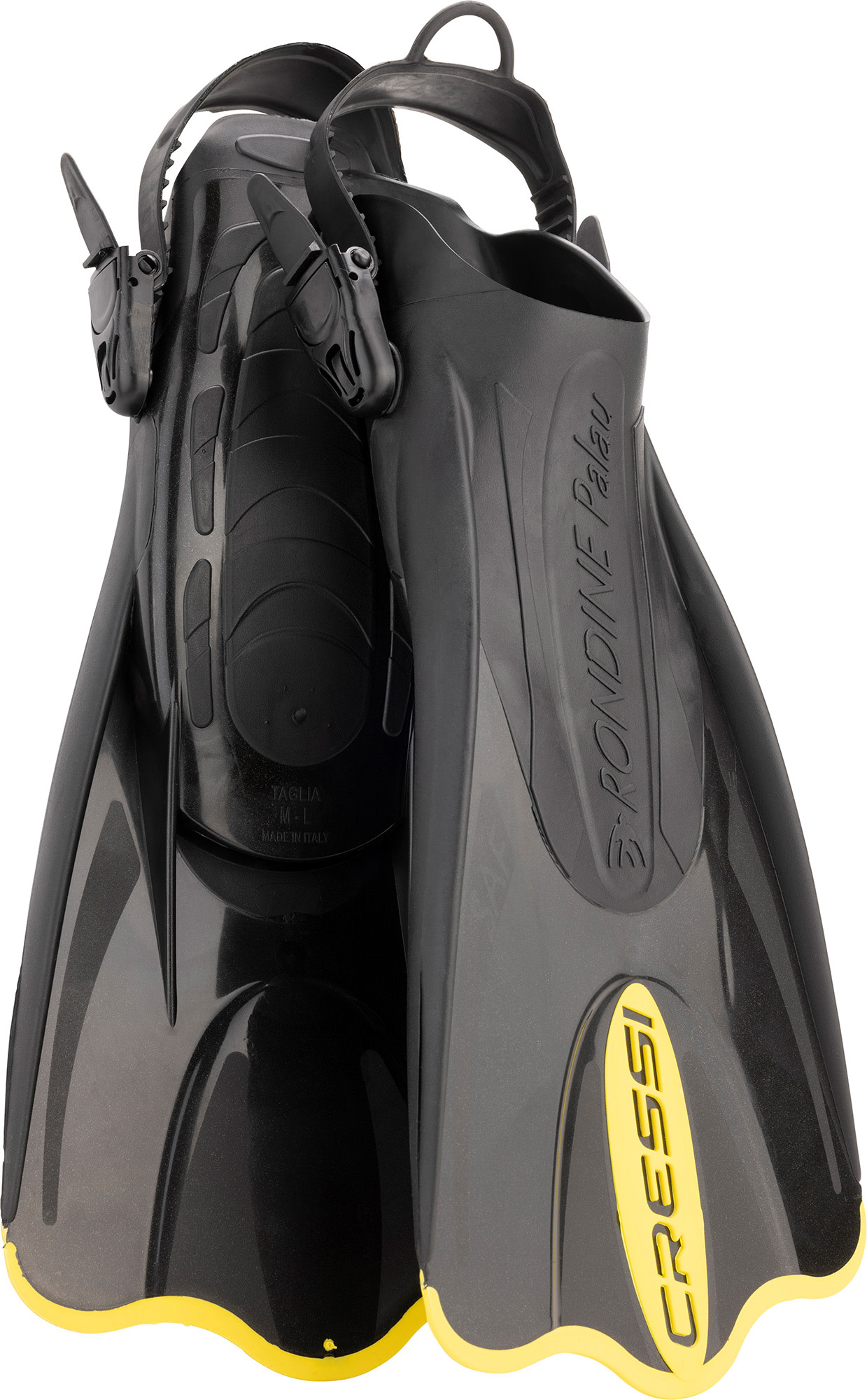 Cressi PALAU SAF FINS BLACK/YELLOW S/M (38/41) - Image 3