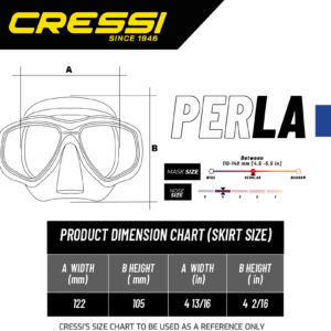 Cressi PERLA + MEXICO COMBO BLACK/BLUE
