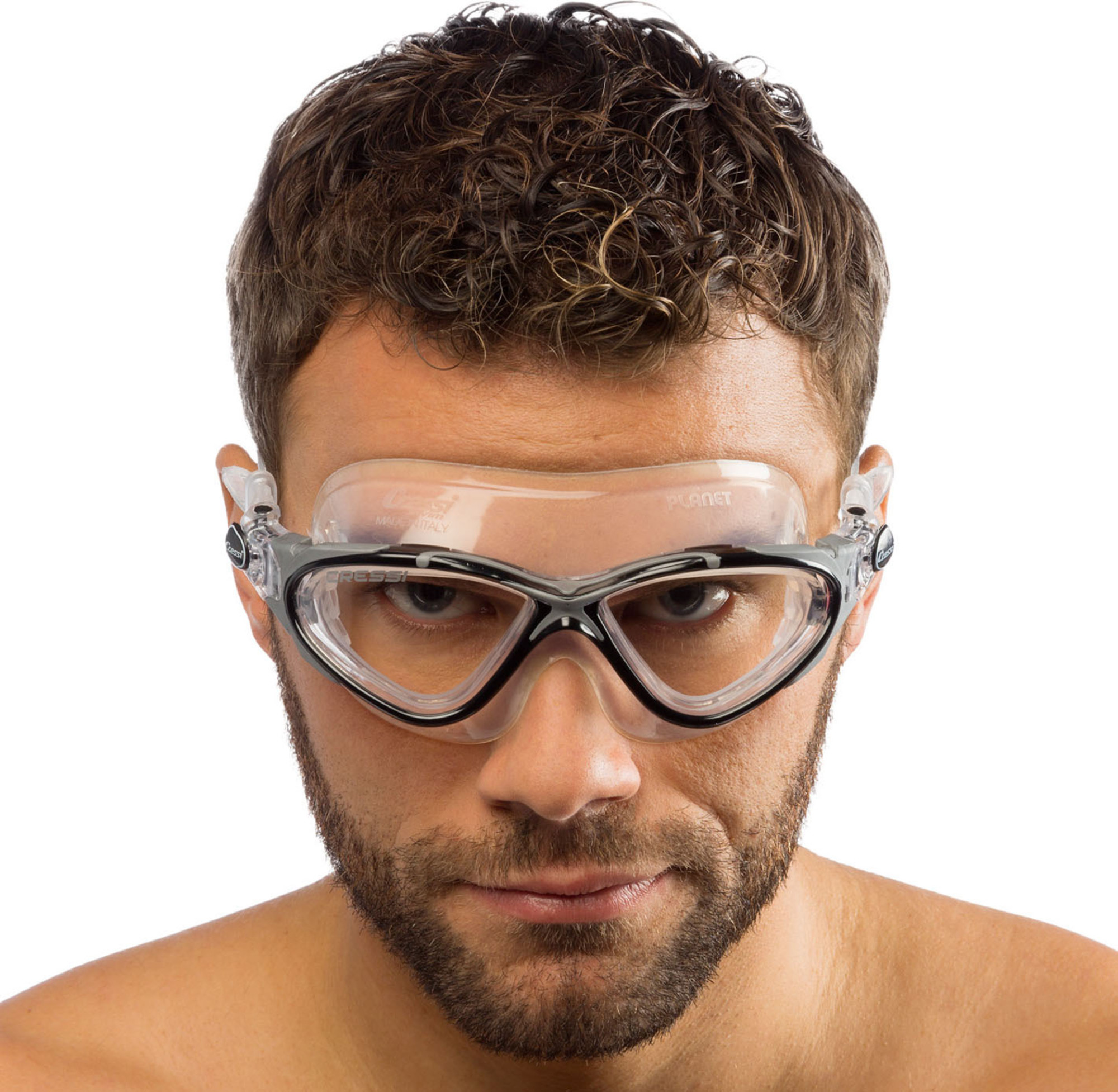 Cressi PLANET GOGGLES SIL CLEAR/FRAME BLACK SILVER - Image 2