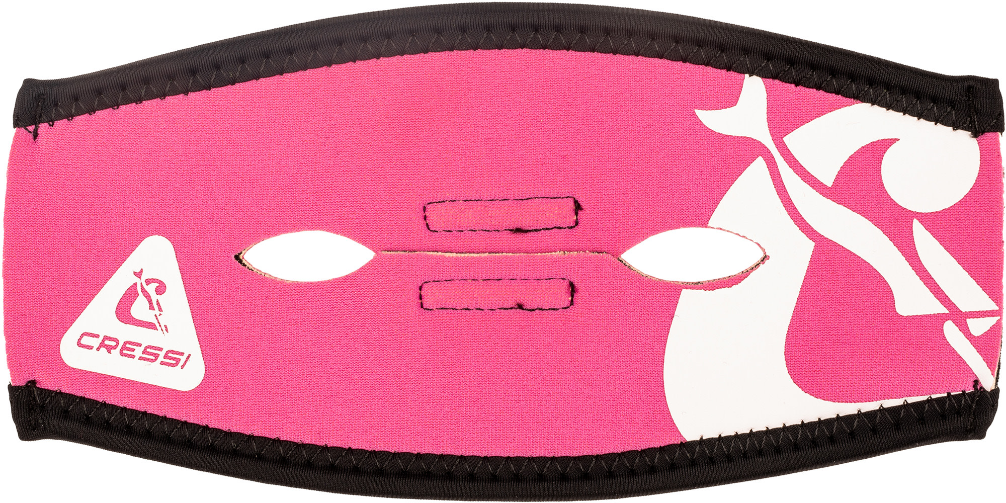 Cressi PONY TAIL NEO MASK STRAP COVER - PINK/WHITE - Image 2