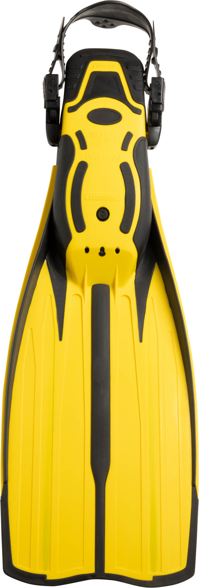 Cressi PRO LIGHT FINS BLACK/YELLOW M/L - Image 4