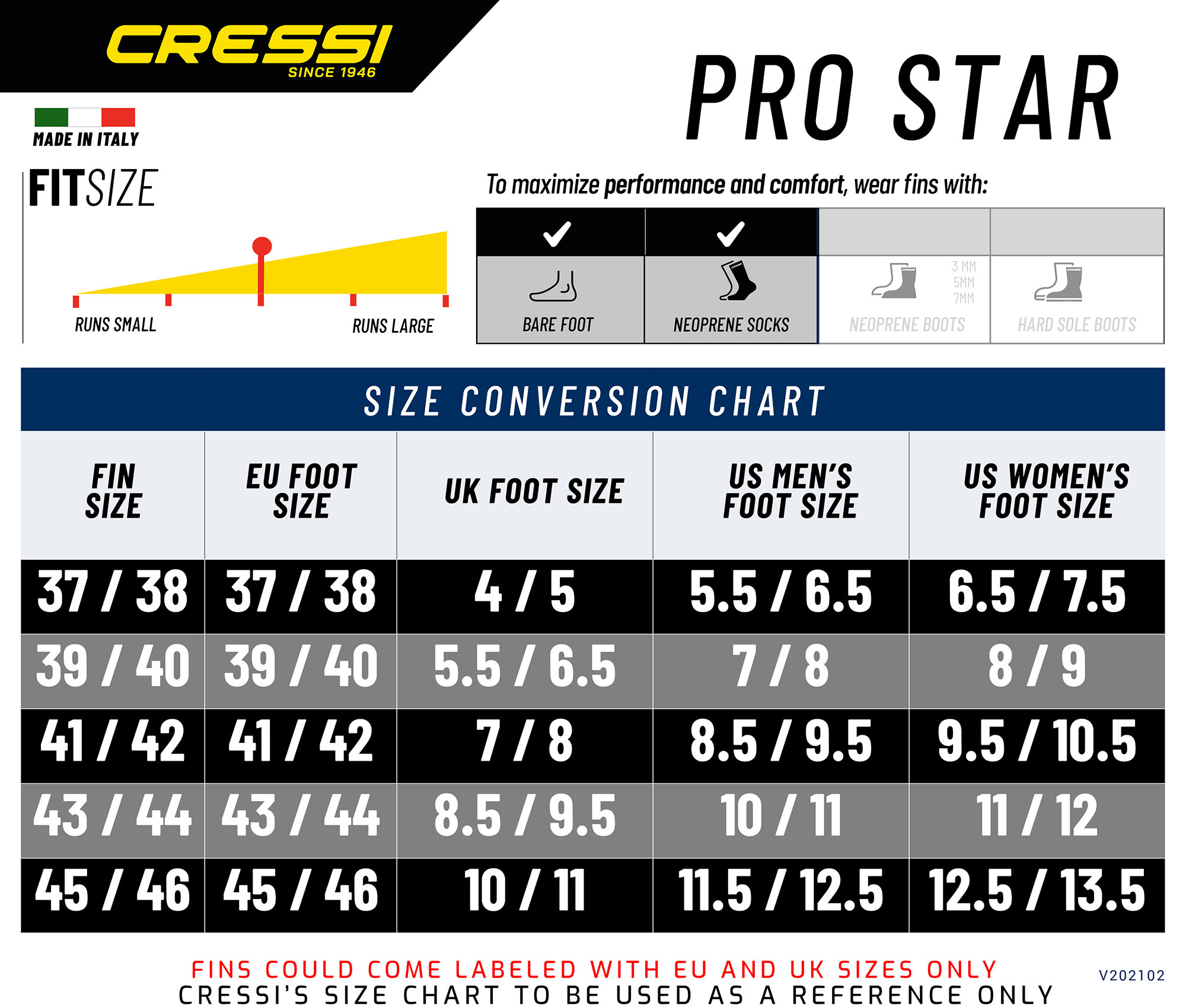 Cressi PRO STAR BAG SET BLACK 45/46 (10/11) - Image 2