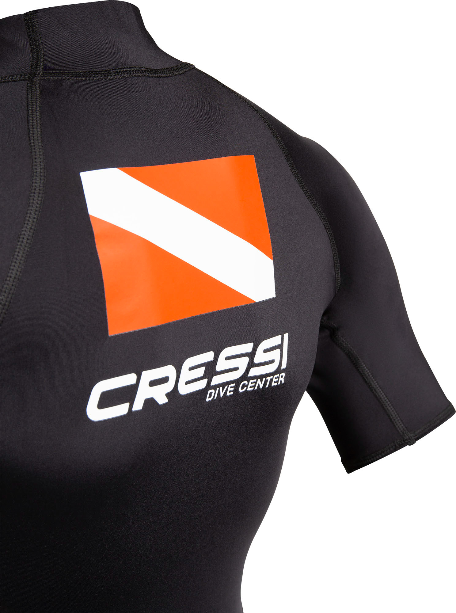 Cressi DIVE CENTER LADY RASH GUARD SHORT/SL BLACK XS/1 (36) - Image 6