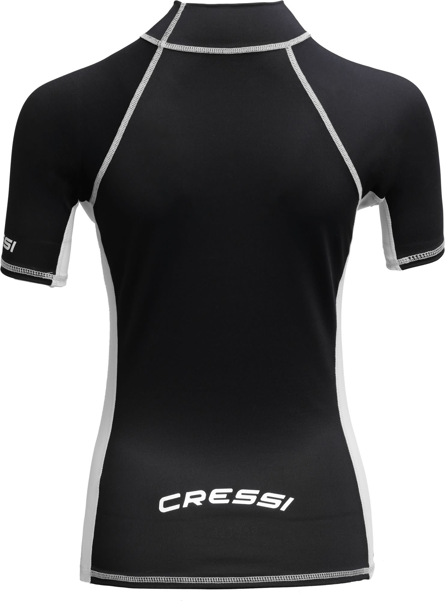 Cressi RASH GUARD LADY SHORT/SL BLACK/WHITE S/2 (38) - Image 2
