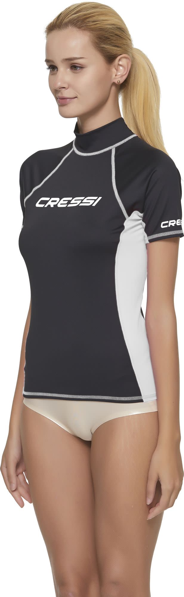 Cressi RASH GUARD LADY SHORT/SL BLACK/WHITE S/2 (38) - Image 10