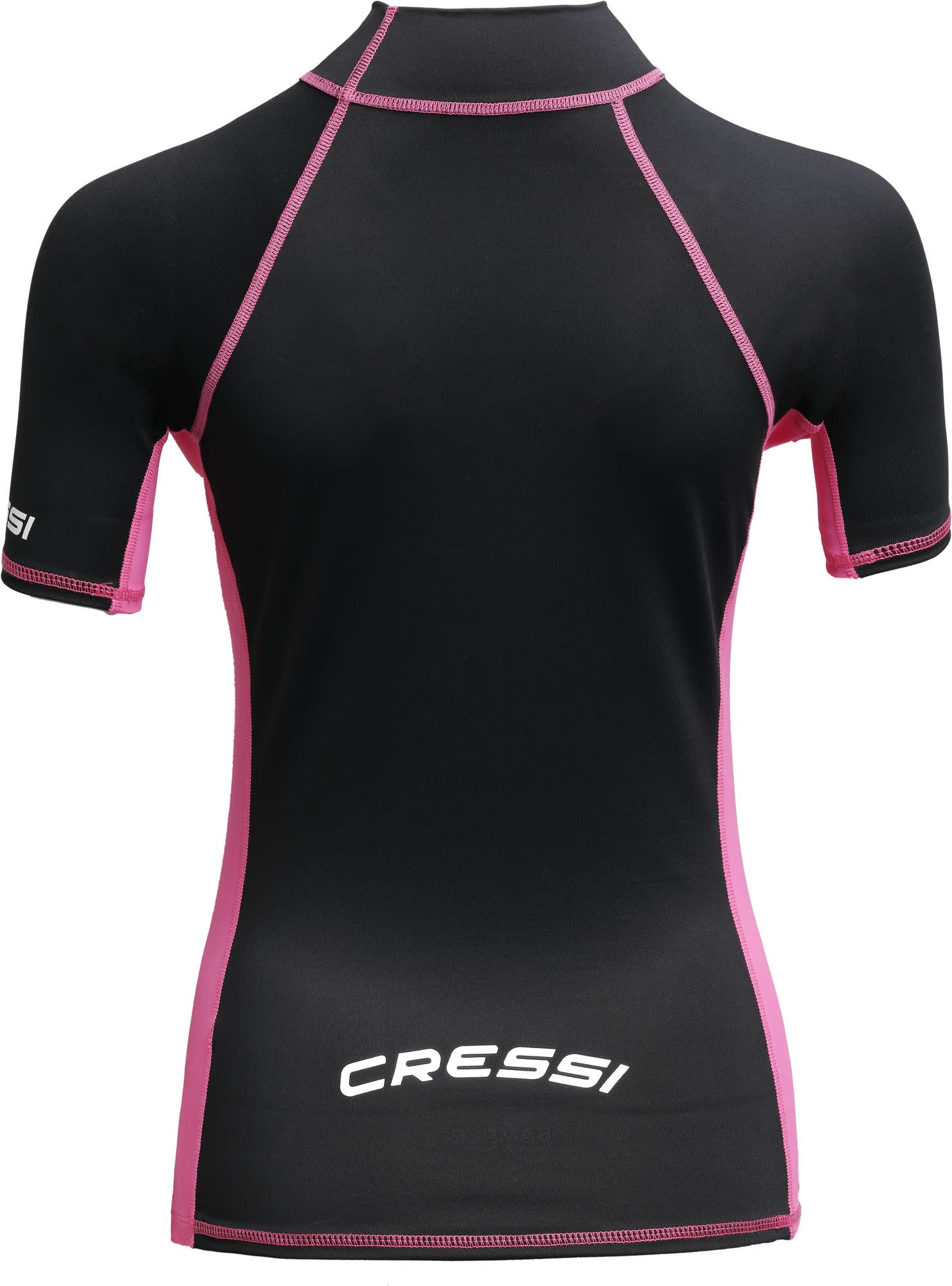 Cressi RASH GUARD LADY SHORT/SL BLACK/PINK L/4 (42) - Image 2