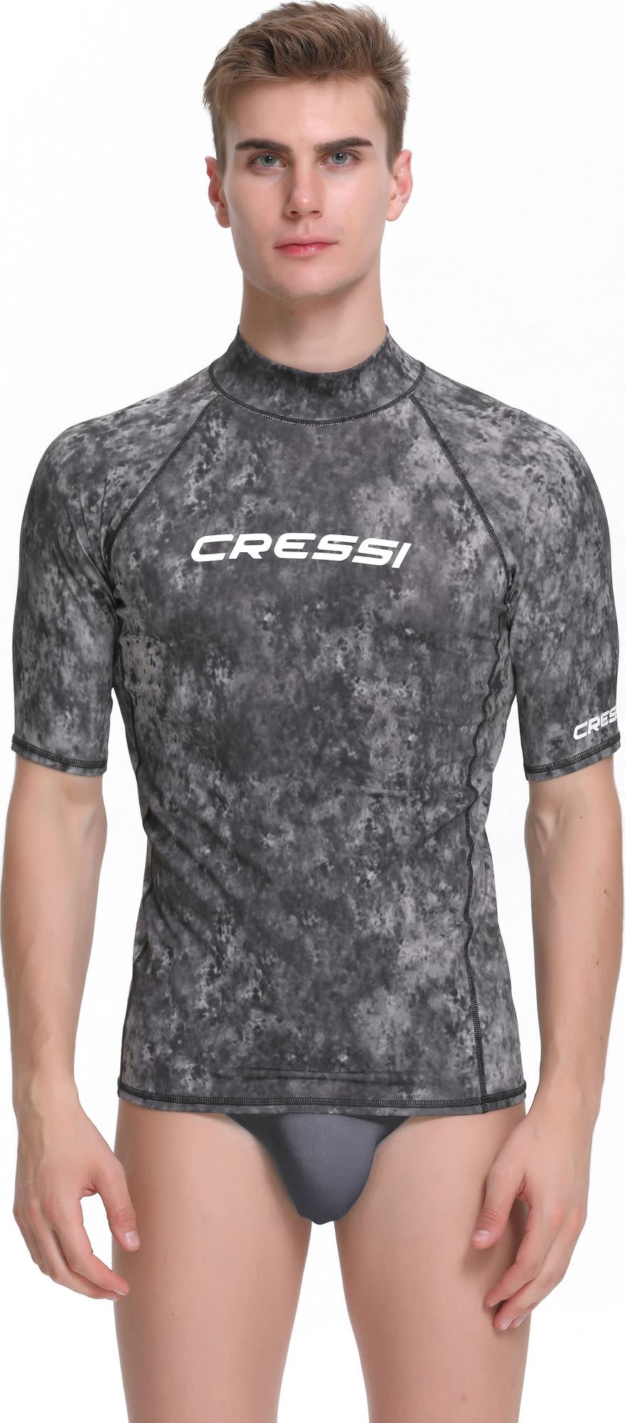 Cressi RASH GUARD MAN SHORT/SL CAMOUFLAGE BLACK/GREY XXL/6 (56) - Image 2