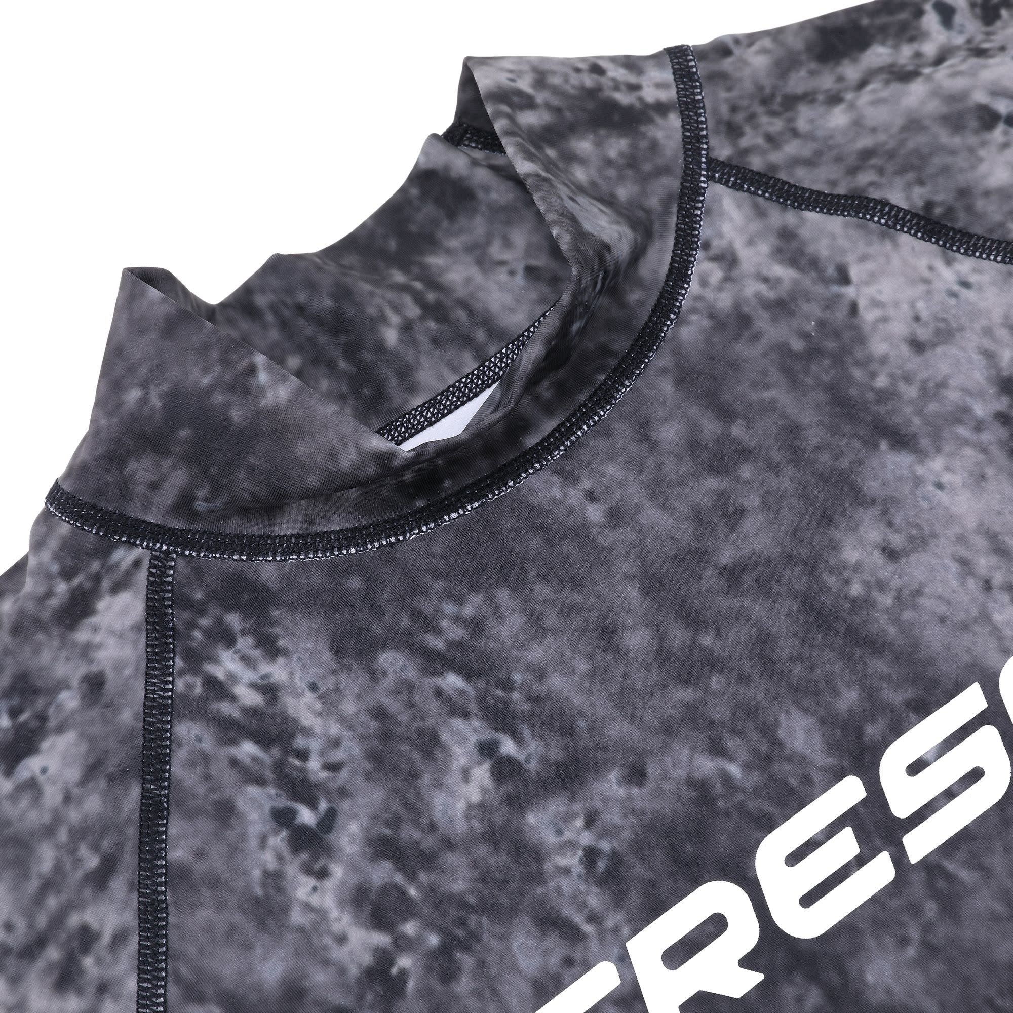 Cressi RASH GUARD MAN SHORT/SL CAMOUFLAGE BLACK/GREY L/4 (52) - Image 4