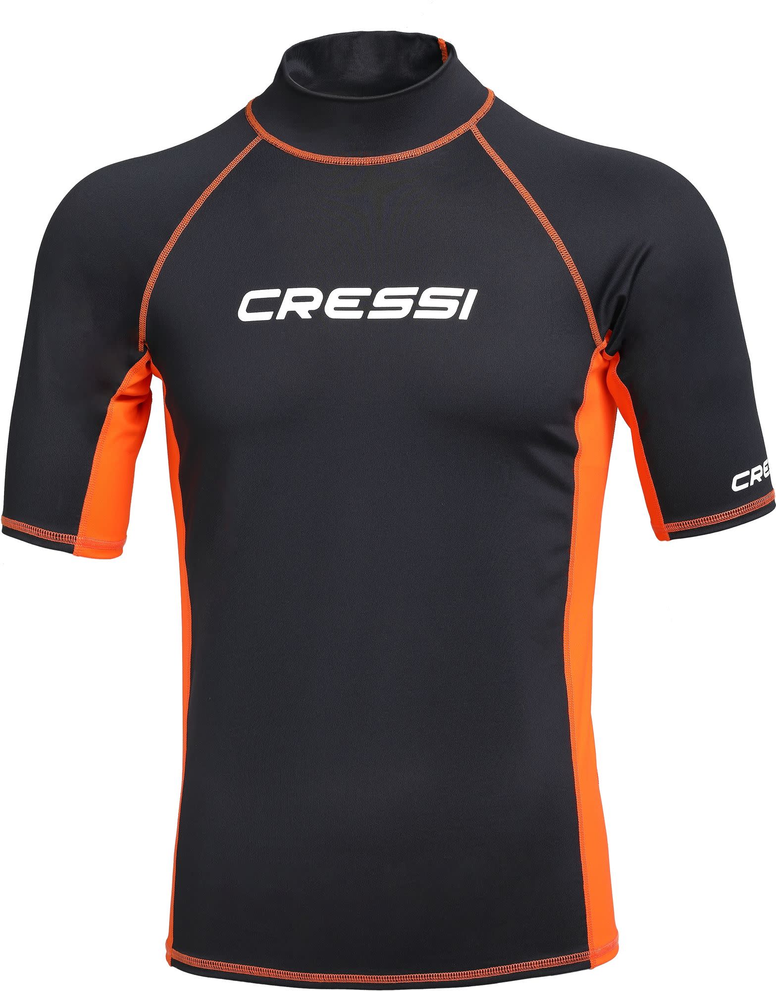 Cressi RASH GUARD MAN SHORT/SL BLACK/ORANGE M/3 (50)