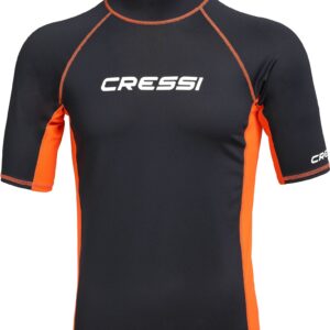 Cressi RASH GUARD MAN SHORT/SL BLACK/ORANGE 3XL/7 (58)