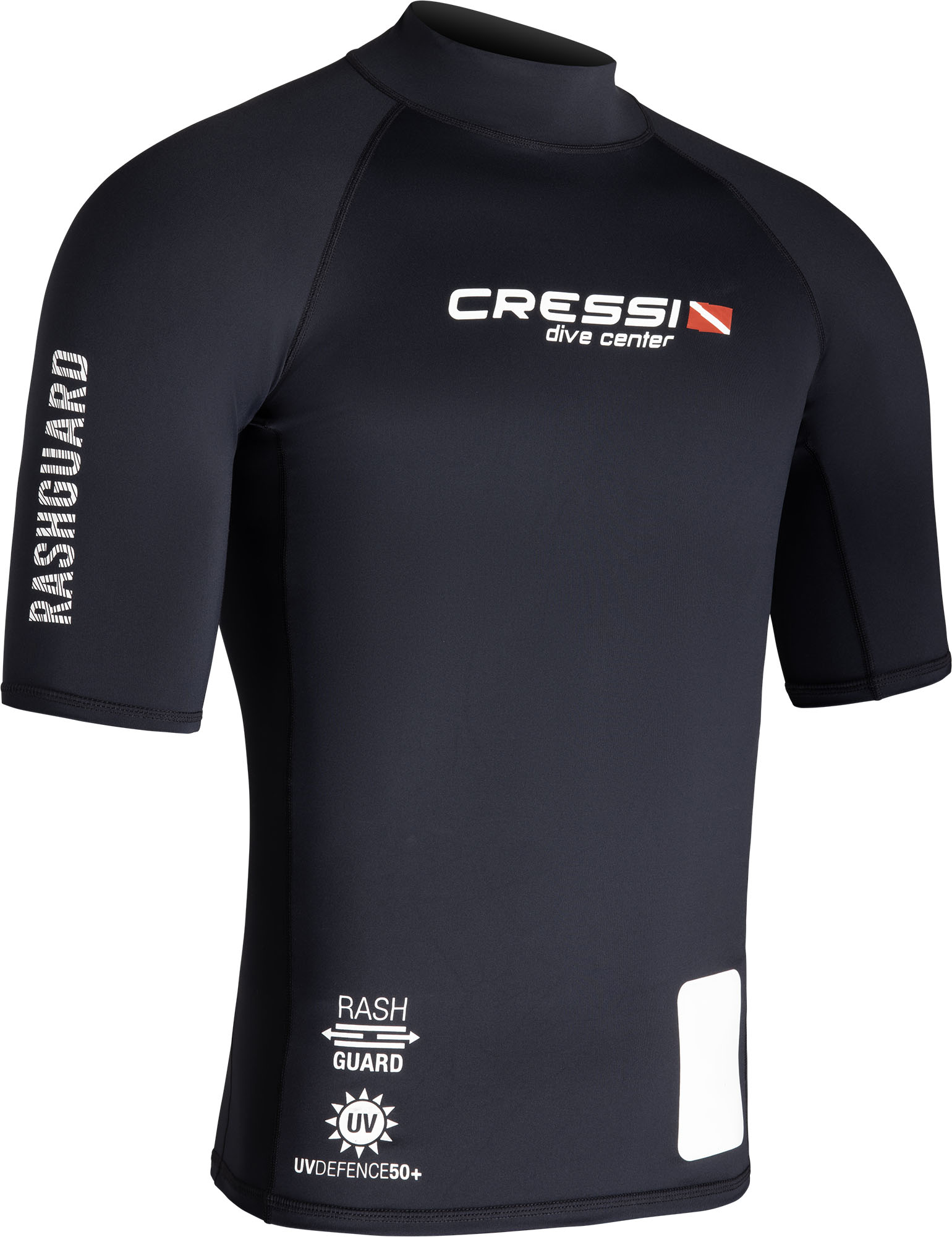 Cressi DIVE CENTER MAN RASH GUARD SHORT/SL BLACK L/4 (52) - Image 3