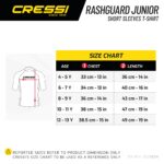 Cressi RASH GUARD JR SHORT/SL BLUE Y 6-7