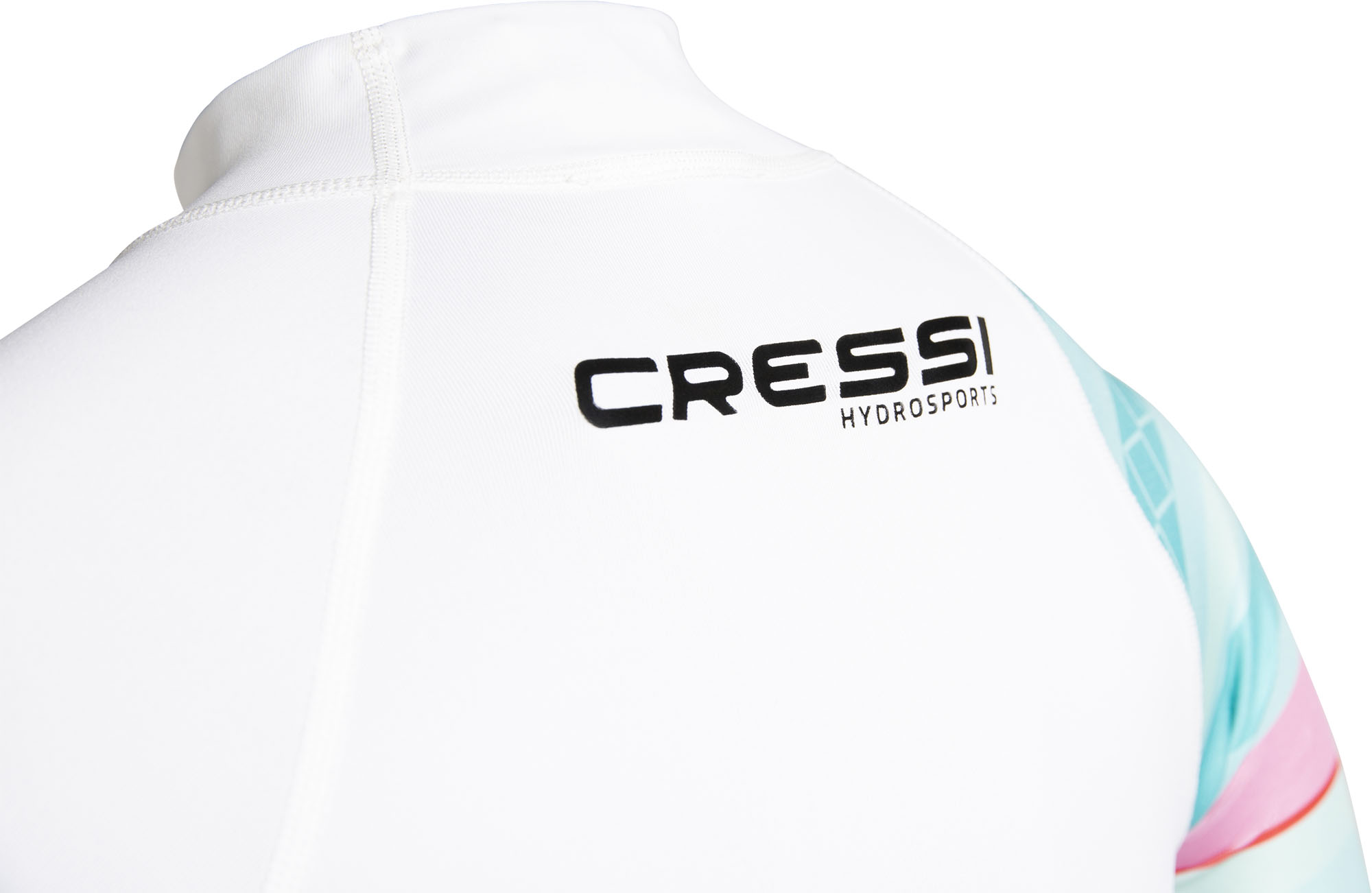 Cressi SHIELD LADY RASH GUARD SHORT/SL AQUAMARINE/PINK S/2 - Image 2
