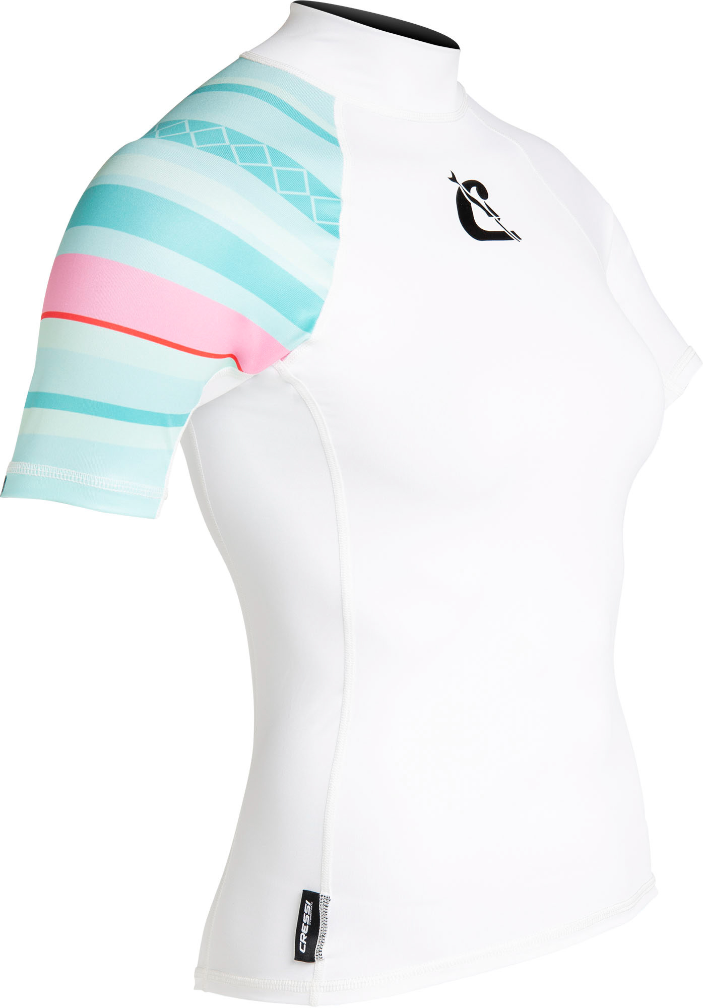 Cressi SHIELD LADY RASH GUARD SHORT/SL AQUAMARINE/PINK M/3 - Image 4