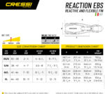 Cressi REACTION EBS FINS YELLOW/SILVER M/L (8/9)