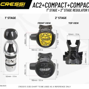 Cressi AC2 COMPACT+OCTOPUS COMPACT REGULATOR INT