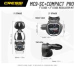Cressi MC9-SC /XS COMPACT PRO REGULATOR INT