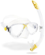 Cressi MAREA + GAMMA COMBO CLEAR/YELLOW
