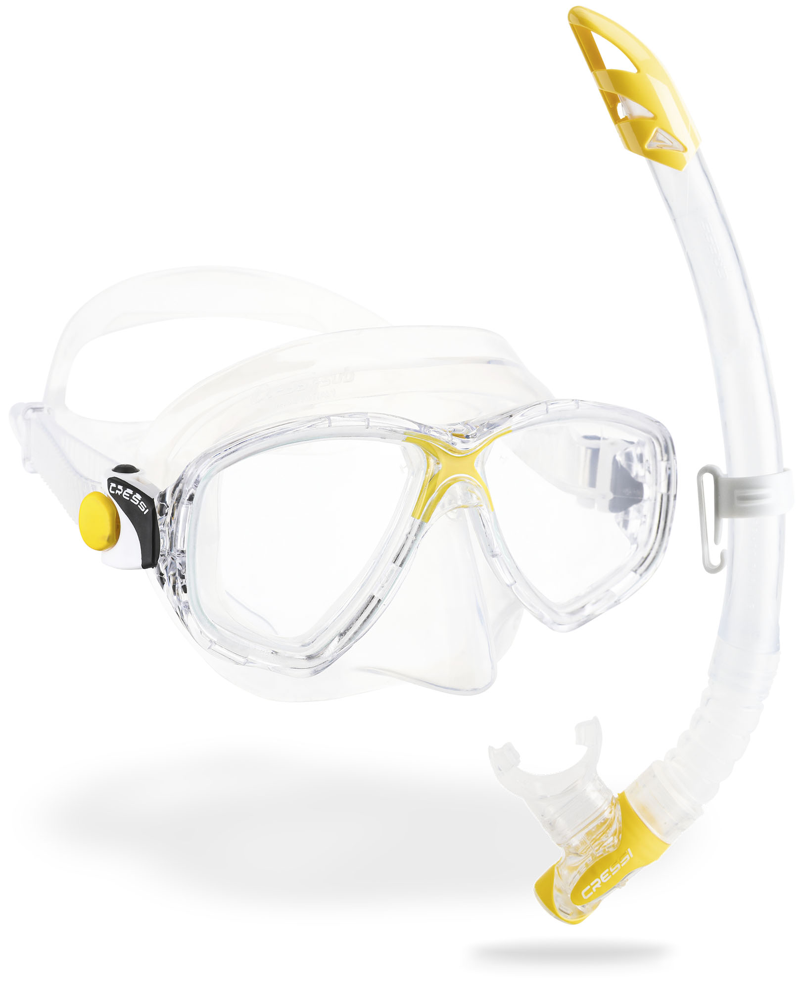 Cressi MAREA + GAMMA COMBO CLEAR/YELLOW