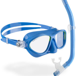 Cressi MOON KID + TOP COMBO LIGHT BLUE/LIME