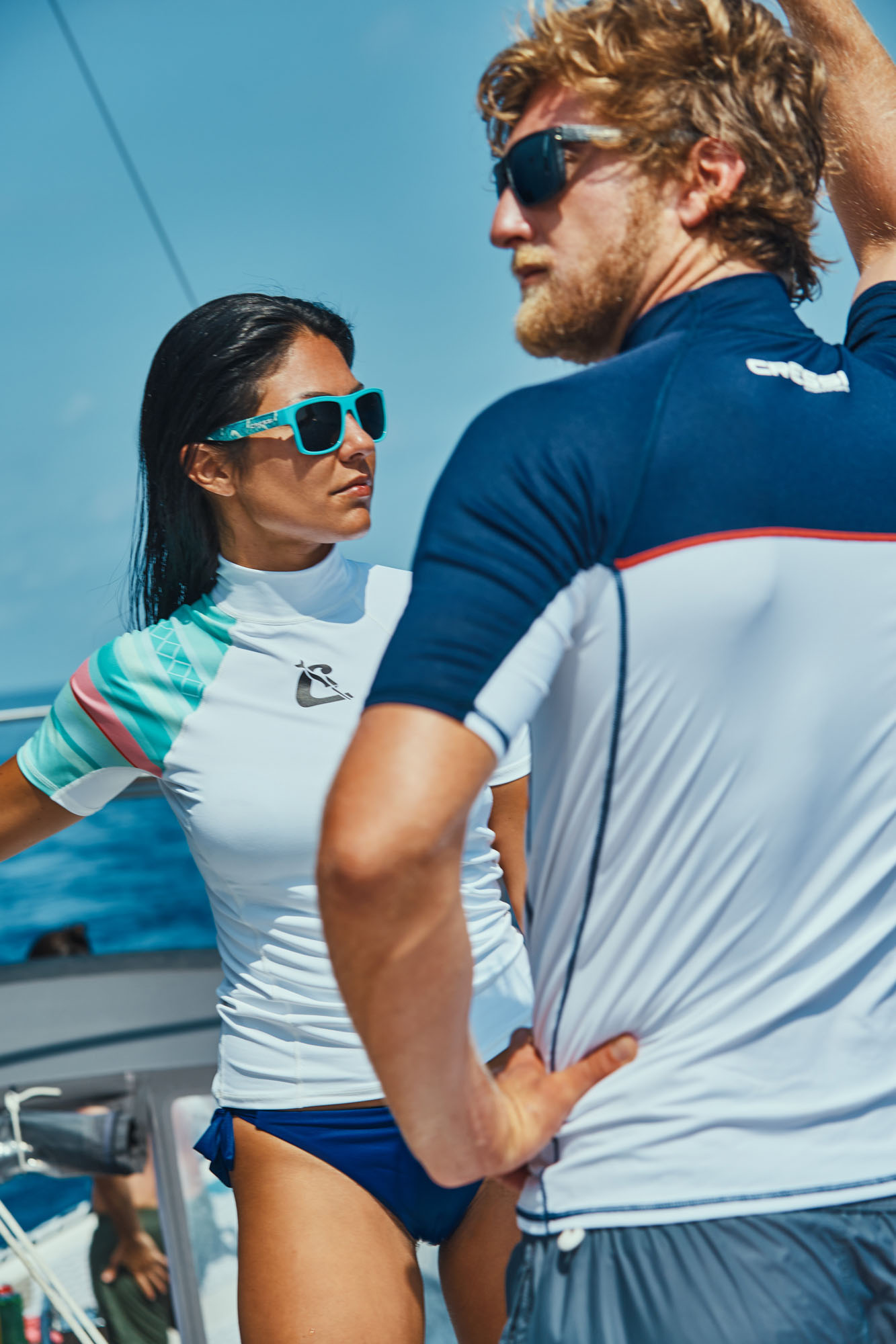 Cressi SHIELD LADY RASH GUARD SHORT/SL AQUAMARINE/PINK M/3 - Image 5